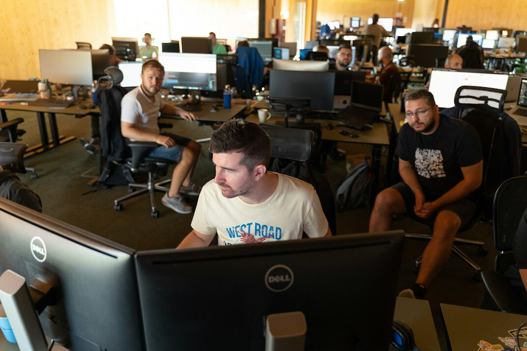 cybersecurity team at work