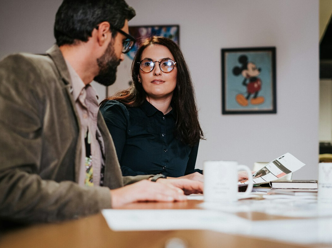 couple reviewing insurance policy