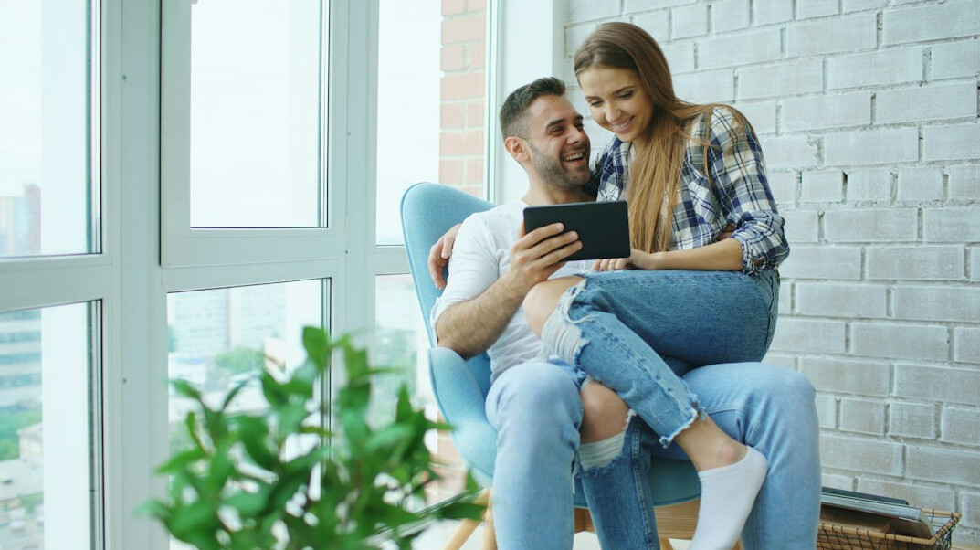 couple reviewing insurance policy
