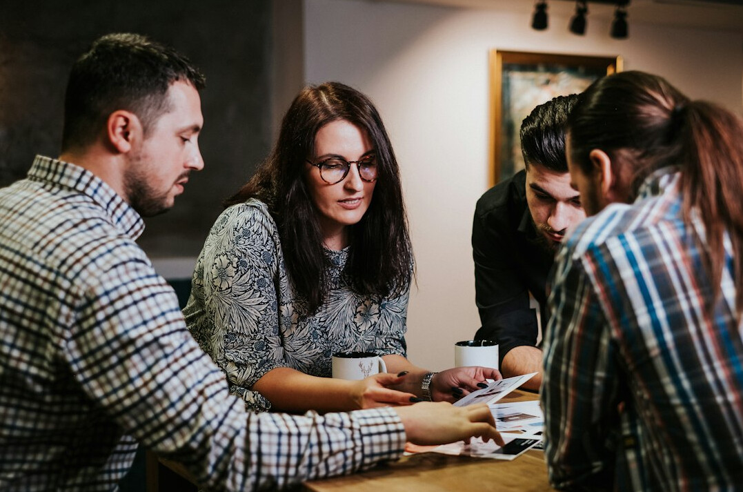 business professionals in meeting